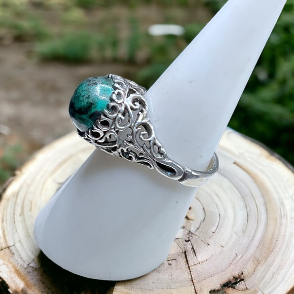 🌺Vintage Sterling & Eliat Ring - Picture 3 of 11